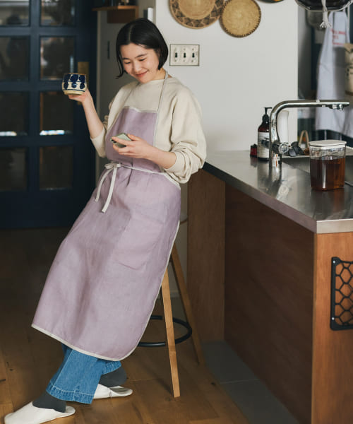 「HUISHAN ZHANG」リサイクルクレープ フェザートリム セール】『別注』fog linen work×DOORS リネンパイピング