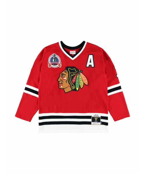 クリス・チェリオス ブラックホークス ロード ブルーラインジャージ 1991－92 NHL DARK JERSEY BLACKHAWKS 1991  CHRIS (505996731) | ミッチェルアンドネス(Mitchell & Ness) - d fashion