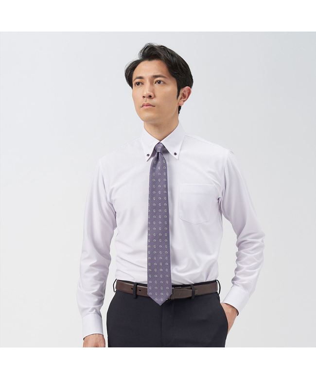 トーキョーシャツ TOKYO SHIRTS ネクタイ メランジ パープル