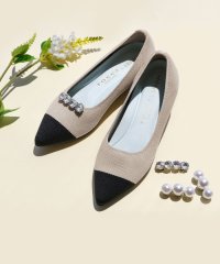 TOCCA/【軽量・撥水・お洗濯可・2WAY・選べるシュークリップ】steppi×TOCCA BICOLOR POINTED PUMPS バイカラーポインテッドパンプス/505996988