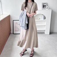 GeeRA/ジーラ GeeRA 【接触冷感】フレアーシルエットロングワンピース/503918616
