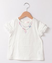 mezzo piano/キャンディネックレス刺繍　半袖Tシャツ/505989712