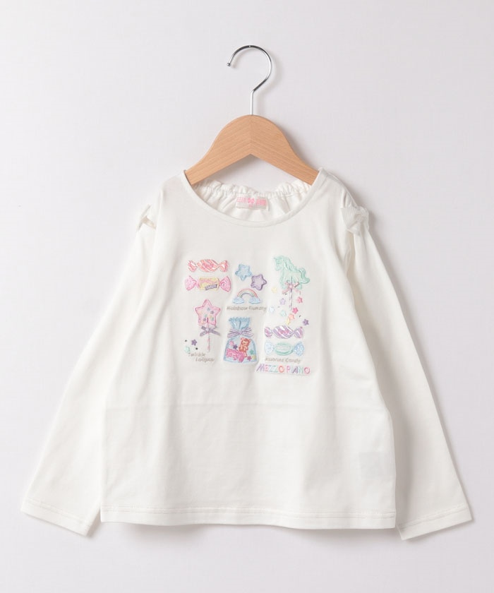 楽天市場】メゾピアノ(mezzo piano)アリスモチーフ 長袖Tシャツ