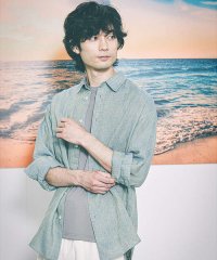 ABAHOUSE/【LUXE Linen Solaro】長袖 リネンシャツ/505992425