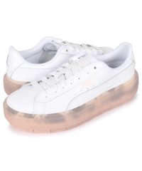 ar/mg/PUMA プーマ プラットフォーム トレース トランスルーセント スニーカー レディース PLATFORM TRACE TRANSLUCENT WNS ホワイト/505995374