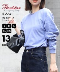 Printstar/プリントスター Printstar 5.6オンス ヘビーウェイト Tシャツ 袖リブ 長袖 カットソー コットン100% 無地 00110/505995680