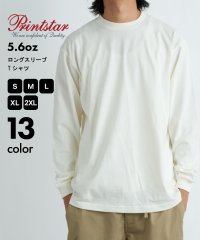 Printstar/プリントスター Printstar 5.6オンス ヘビーウェイト Tシャツ 袖リブ 長袖 カットソー コットン100% 無地 00110/505995680