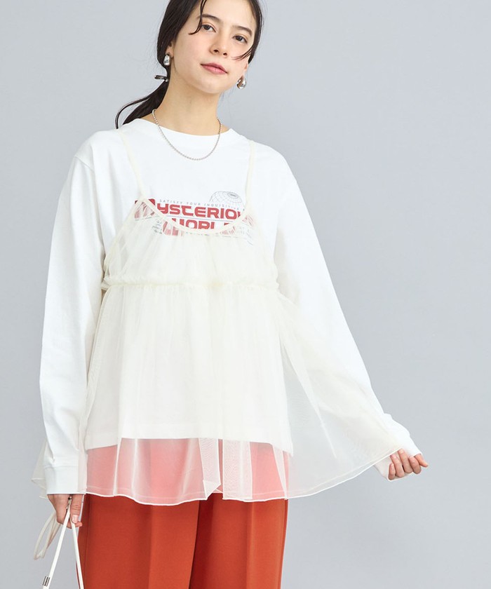 注目の新作♪【PRADA】コットンチュール Tシャツ PRADA*シンプルストレッチコットン Tシャツ×2カラー (PRADA/T
