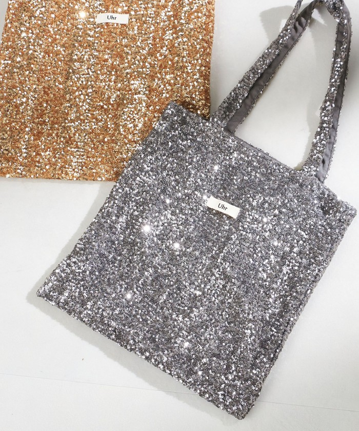 ≪新宿店+WEB限定≫【Uhr / ウーア】別注Spangle Tote Bag