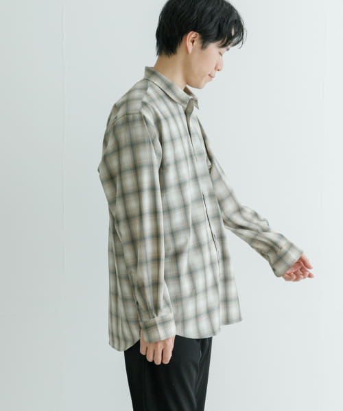 セール65%OFF】WASHABLEウールレギュラーカラーシャツ(505997969
