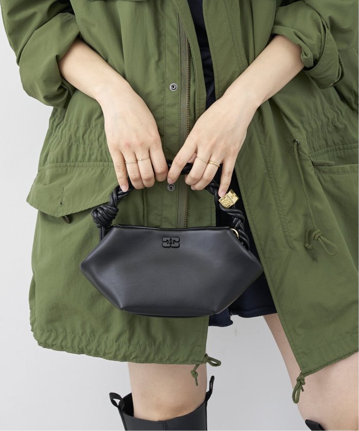 【GANNI】ガニー BOU BAG mini ボウバッグ ミニ グリーン 新品 GANNI】ガニー BOU BAG mini ボウバッグ ミニ グリーン 新品