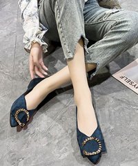 SVEC/シュベック SVEC【ON/OFF兼用】楽ちん バックルフラットパンプス/505998088