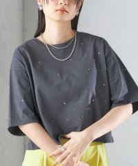 SHIPS WOMEN/《予約》* 〈手洗い可能〉ラインストーン ワイド TEE ◆/505998659