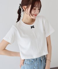 BLUEEAST/プチリボン付きTシャツ/505998929