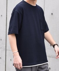 SHIPS any MEN/SHIPS any: ジャカード フェイクレイヤード ポケット Tシャツ◇/505999171