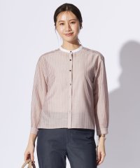 J.PRESS LADIES（LARGE SIZE）/シアーピンストライプ カットソー/506000335