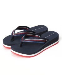 TOMMY HILFIGER/ウェッジストライプビーチサンダル/505993095