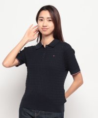 TOMMY HILFIGER/ケーブルポロネックセーター/505993101