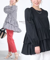 Sawa a la mode/レディース 大人 上品 大人可愛いふんわり袖のティアードチュニック【3月16日20時販売新作】/506000312