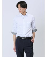 m.f.editorial/ドビー ワイドカラー7分袖シャツ/506001046