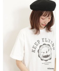 Samansa Mos2/【Disney】ピーター・パン/カレッジライクプリントTシャツ/506001073