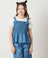 a.v.v(KID'S)/[100－130]【セットアップ対応】シャーリングキャミドッキングトップス/505890320