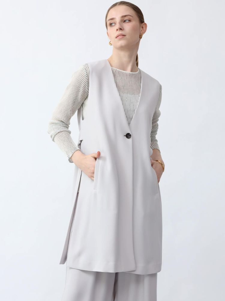 セール 48%OFF】アーガ Aga サイドスリットジレ(506001249