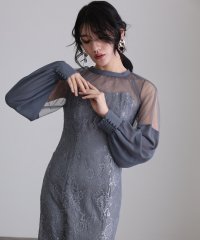 PourVous/プールヴー PourVous ハートカットパーティードレスお呼ばれ袖あり&ロング結婚式フォーマル フォーマル ワンピース パーティードレス 20代 30代 40/506001352