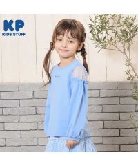 KP/KP(ケーピー)【日本製】肩ドットチュールの長袖Tシャツ(120～130)/505921063