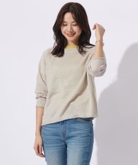 J.PRESS LADIES（LARGE SIZE）/【洗える・吸水速乾】MERCERIZED CORD LINEN ニット/505928403