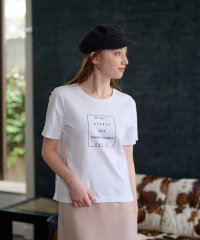 CARA　O　CRUZ/【接触冷感 洗える】ロゴTシャツ/505995325