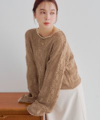 titivate/配色スクエア柄ショートトップス/506001594