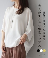 Vieo/自分のスタイルに合う大人のTシャツ感覚トップス/506001742