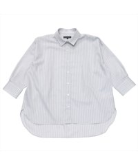 TOKYO SHIRTS/トーキョーシャツ TOKYO SHIRTS 【ECOVERO(TM)】 BIGシルエット レギュラー衿 七分袖 カジュアルシャツ/506002421