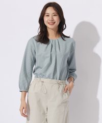 J.PRESS LADIES/【WEB限定カラーあり】ストライプジャカード フロントタック カットソー/506002506