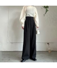 LAUIR/ラウアー LAUIR ハイウエストタックストレートパンツ/506002573