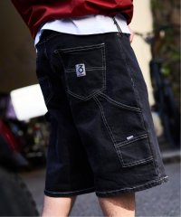 417 EDIFICE/【360 / three sixty】 Loose Fit Carpenter Denim Shorts/506002650