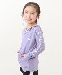 devirock/長袖フード付きジップラッシュガード 子供服 キッズ 男の子 女の子 水着 プールグッズ 長袖ラッシュガード /504664246