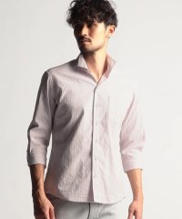 NICOLE CLUB FOR MEN/リバーシブルドビー７分袖スタンドカラーシャツ/505795655