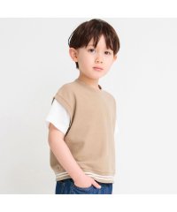 BRANSHES/重ね着風鹿の子半袖Tシャツ/505985388