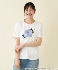 Leilian PLUS HOUSE/【店舗人気】洗えるパッチワークＴシャツ/505995270