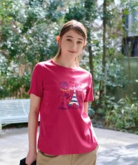 CARA　O　CRUZ/【接触冷感 洗える】エッフェル塔Tシャツ/505995319