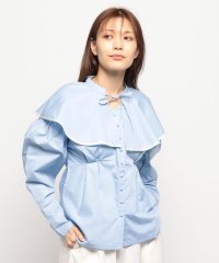 offprice.ec/ファイン FINE ケープ付Vネックシャツ/505995777