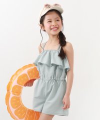 devirock/サロペット付き 3Pセパレート水着 子供服 キッズ 女の子 水着 プールグッズ セパレート水着 /505998162