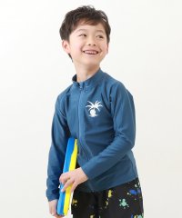 devirock/長袖ジップラッシュガード 子供服 キッズ 男の子 女の子 水着 プールグッズ 長袖ラッシュガード /505998163