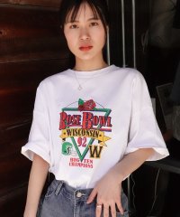 LOWYBYCORNERS/ROSEBOWLプリントTシャツ/506002343