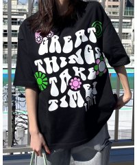 RAD CHAMP/レトロヒッピービッグシルエットTシャツ/506002866