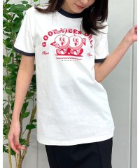 RAD CHAMP/さくらんぼプリント リンガーTシャツ/506002873