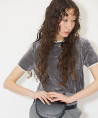 Whim Gazette/【THE PAUSE】フロッキーメッシュTシャツ/506003514