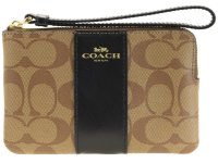 COACH/COACH コーチ CORNER ZIP WRISTLET コーナージップ リストレット シグネチャー ポーチ 小物入れ/506003973